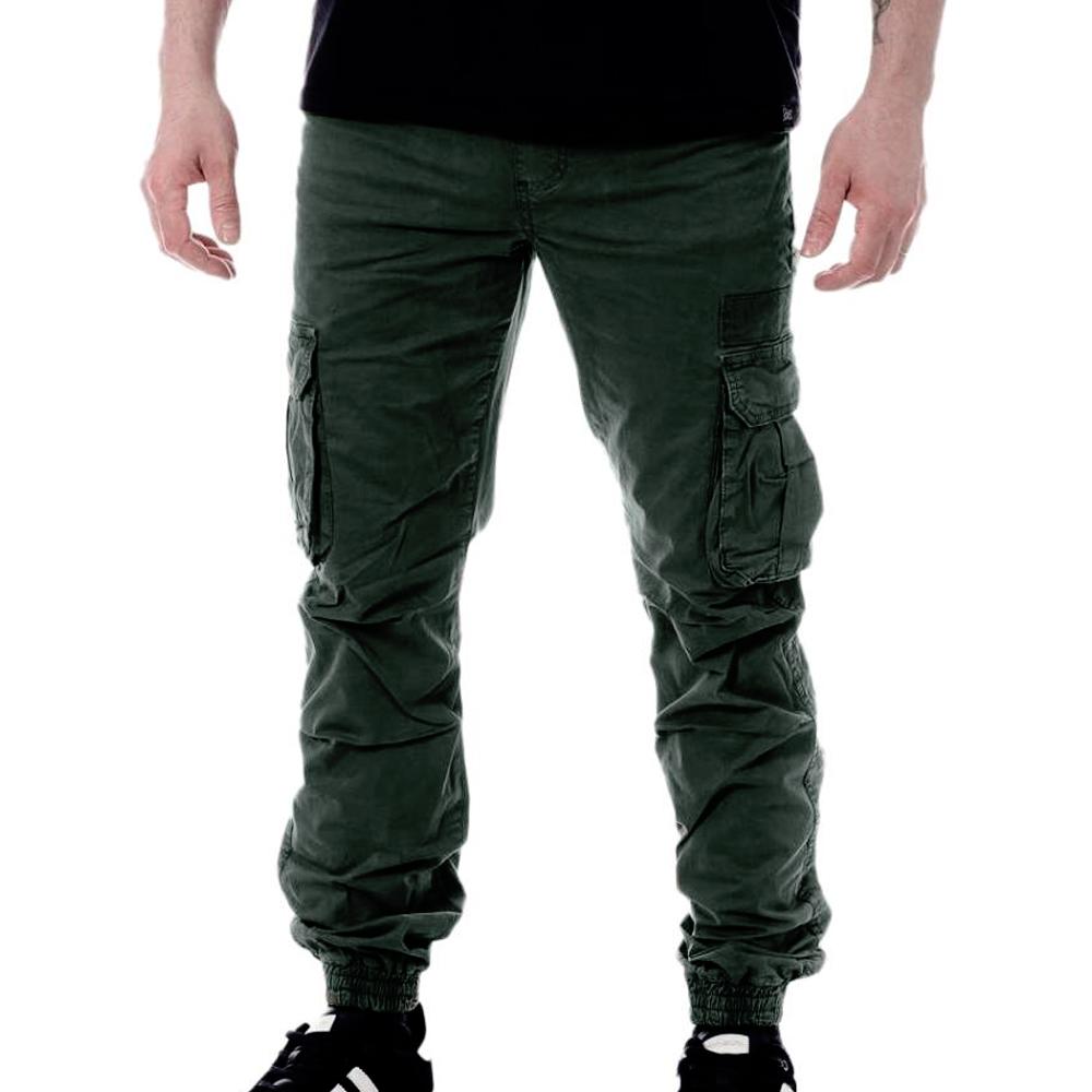 Pantalon Cargo Vert Foncé Homme Paname Brothers Costa pas cher