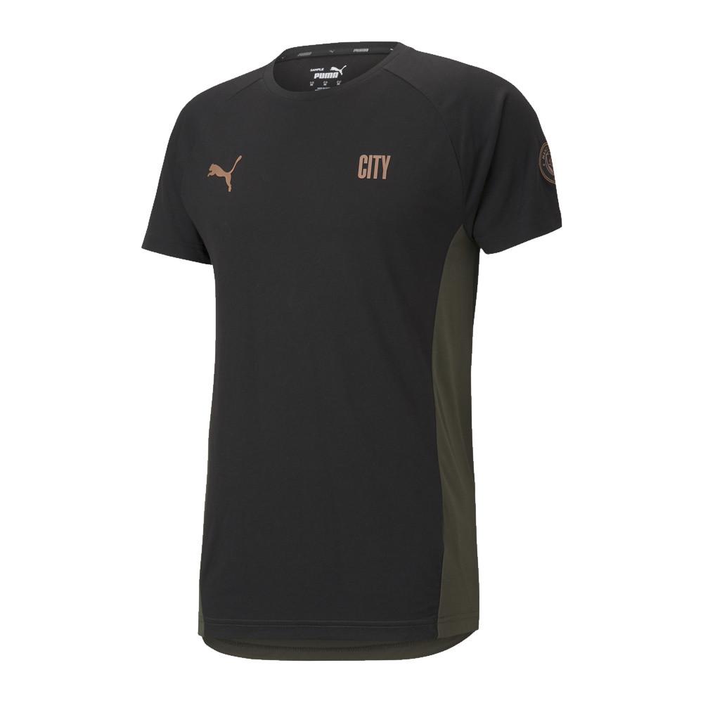 Manchester City T-shirt Noir Homme Puma Evostripe pas cher