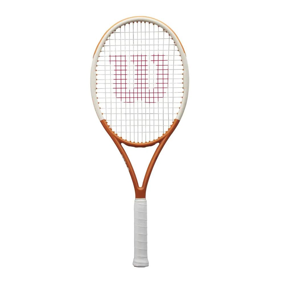 Raquette de tennis Blanche/Orange Mixte Wilson Roland Garros pas cher