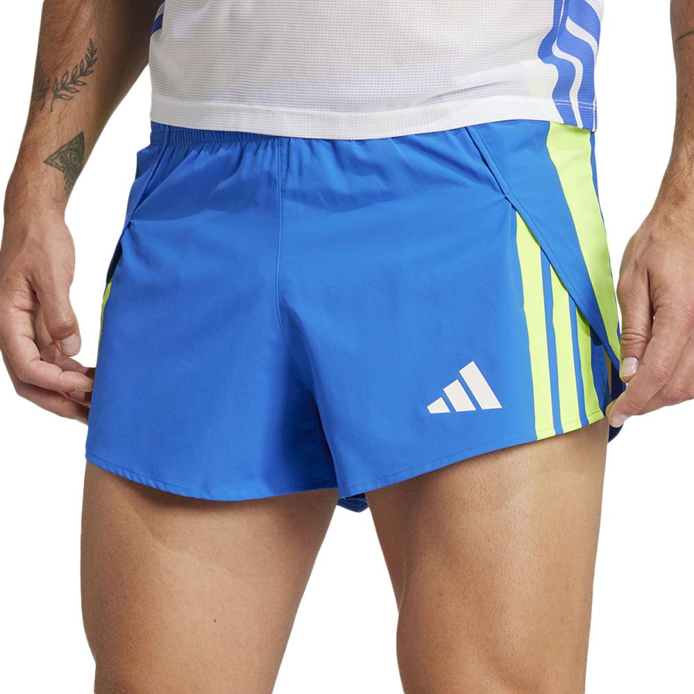 Short Bleu/Vert Homme Adidas Adizero pas cher
