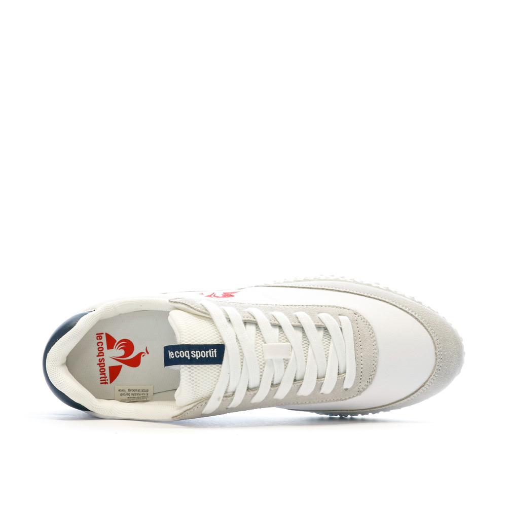 Baskets Blanches Homme Le Coq Sportif Veloce Tricolore Optical vue 4