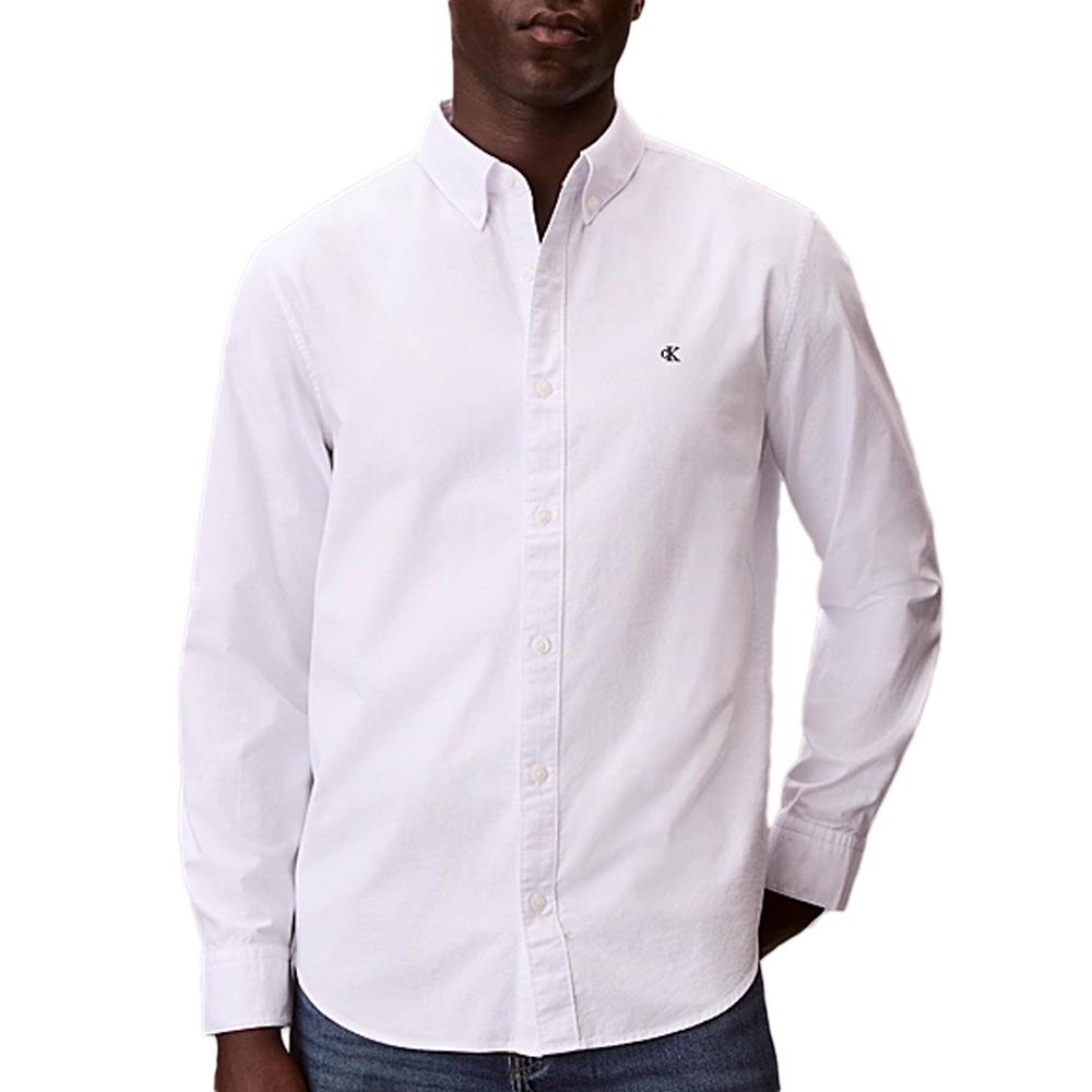 Chemise Blanche Homme Calvin Klein Jeans Oxfords pas cher