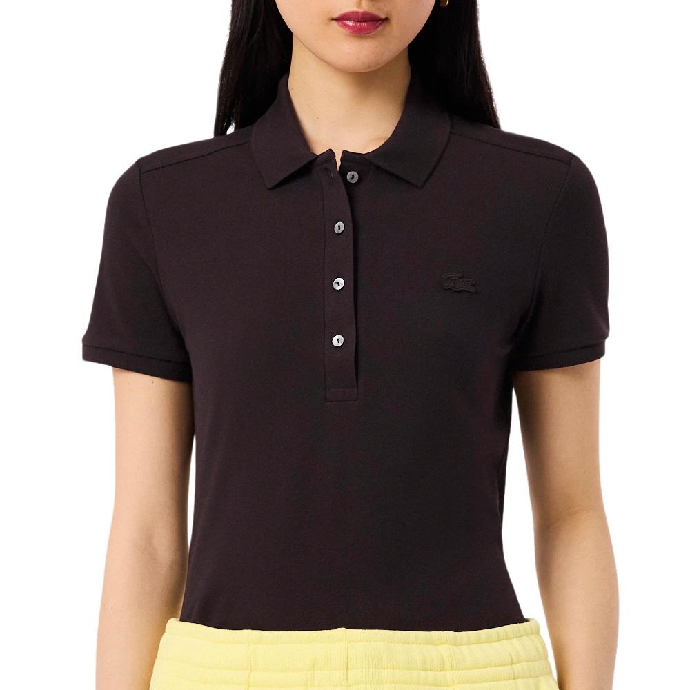 Polo marrón para mujer de Lacoste PF5462-031 barato