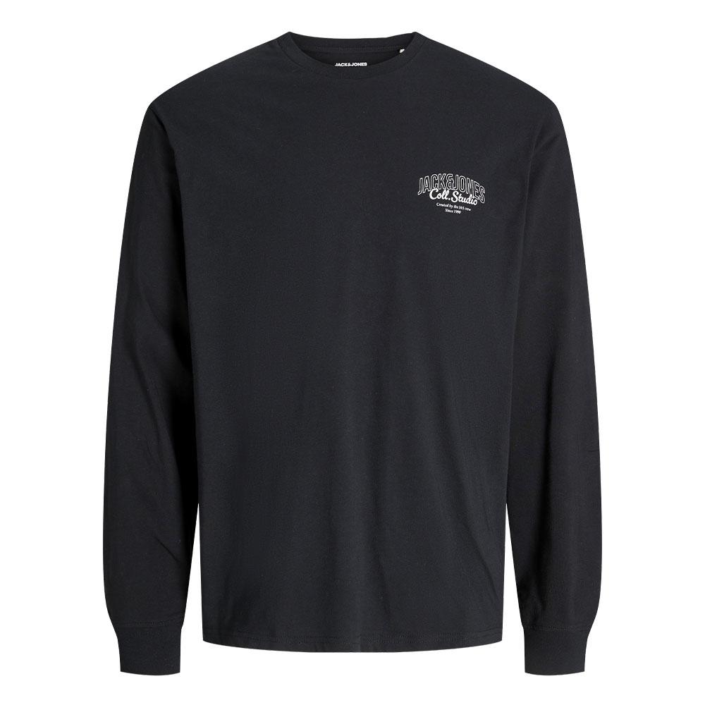T-Shirt Manches Longues Noir Garçon Jack & Jones Makoto vue 3