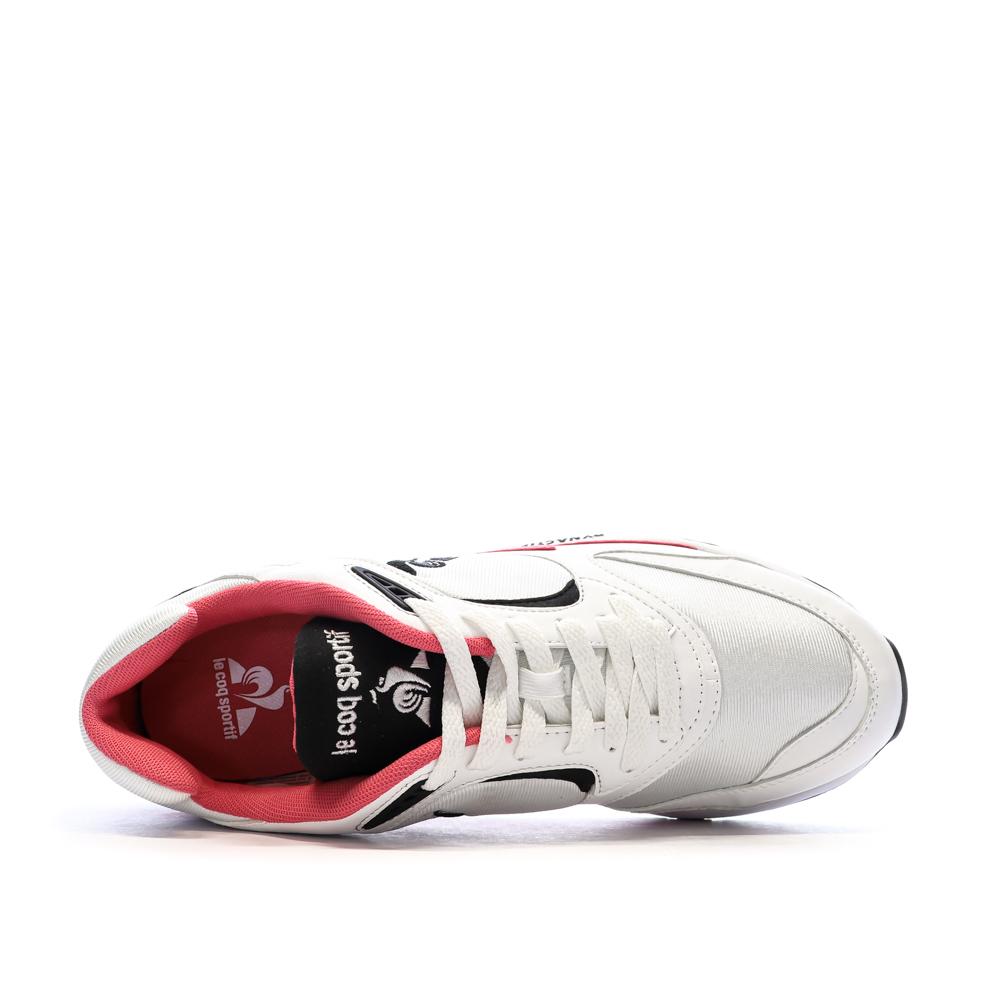 Baskets Blanches/Rose Homme Le Coq Sportif Lcs R1100 Nineties vue 4
