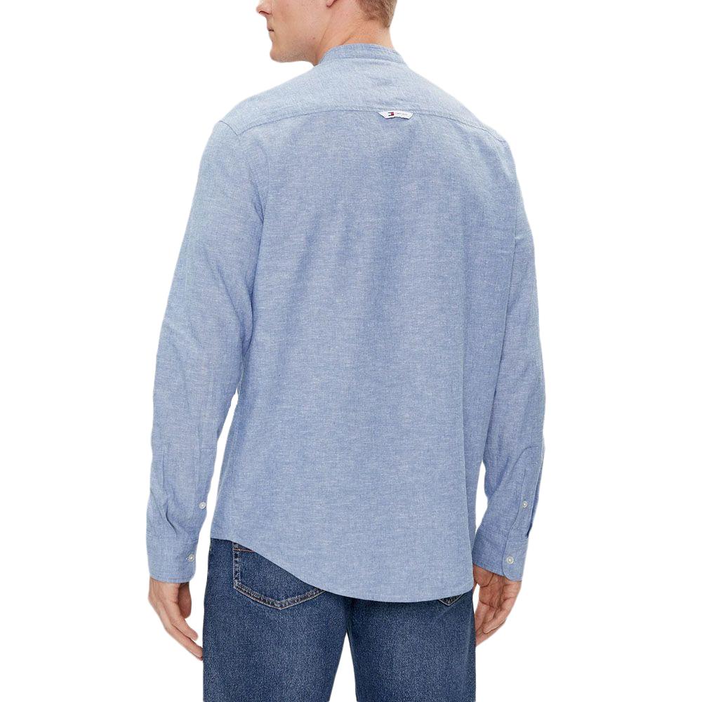 Chemise Bleu Homme Tommy Hilfiger Tjm Linen vue 2