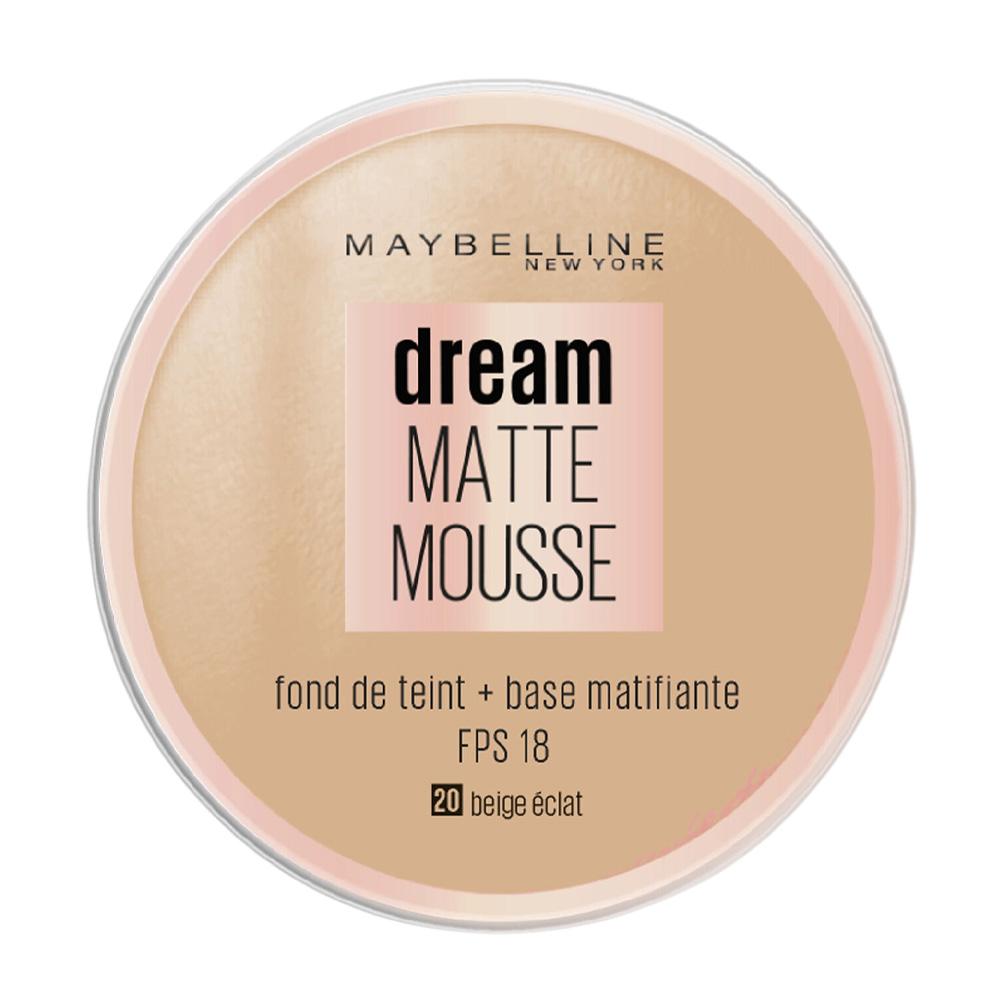 Fond de teint Dream Matte Maybelline New York Mousse FPS 18 pas cher