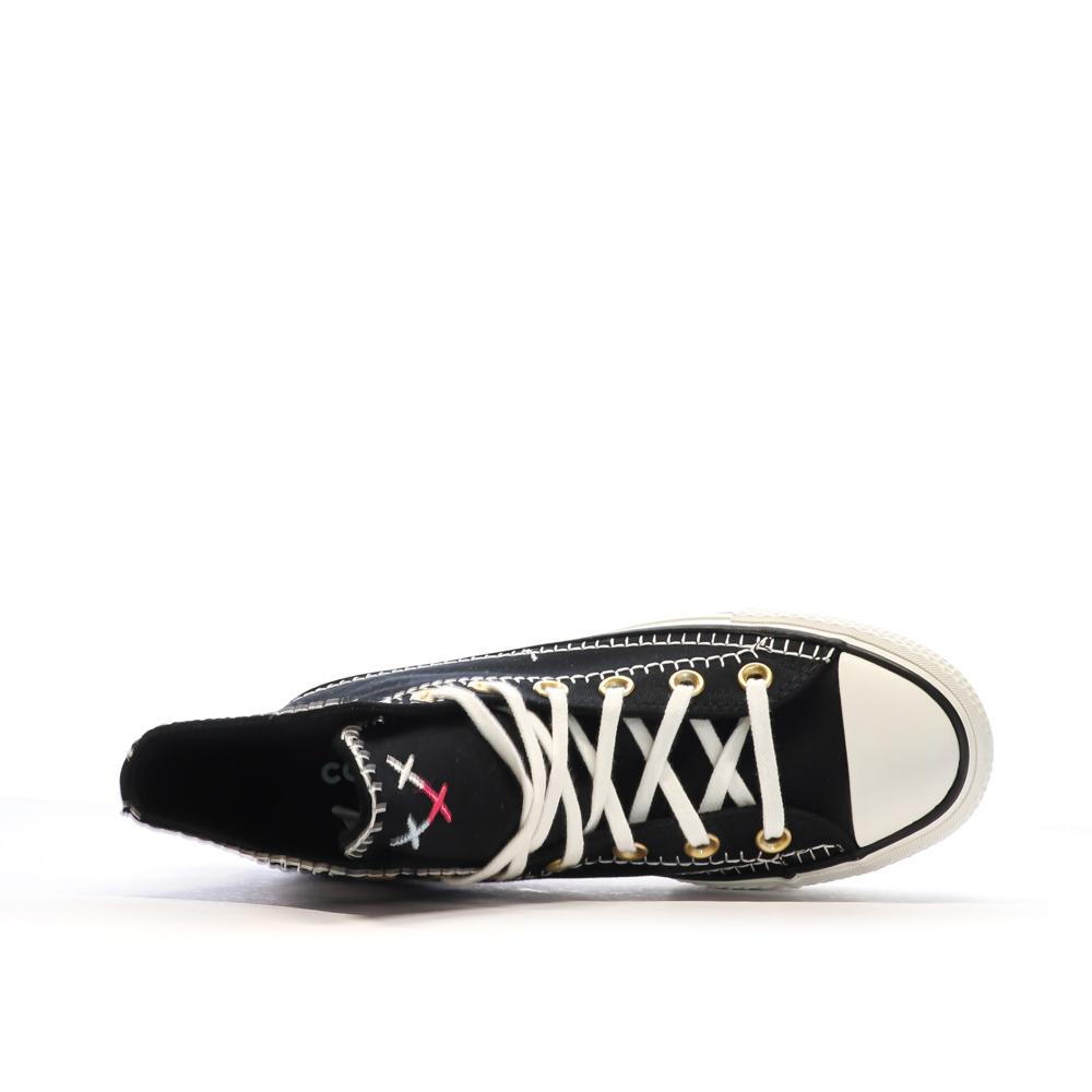 Baskets Noires Femme Converse All Star Lift Crafted vue 4