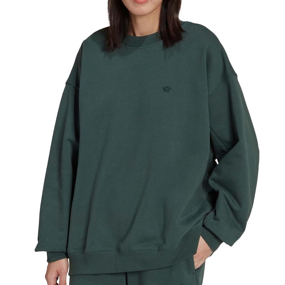 Sweat Vert Foncé Femme Adidas HM1780 pas cher