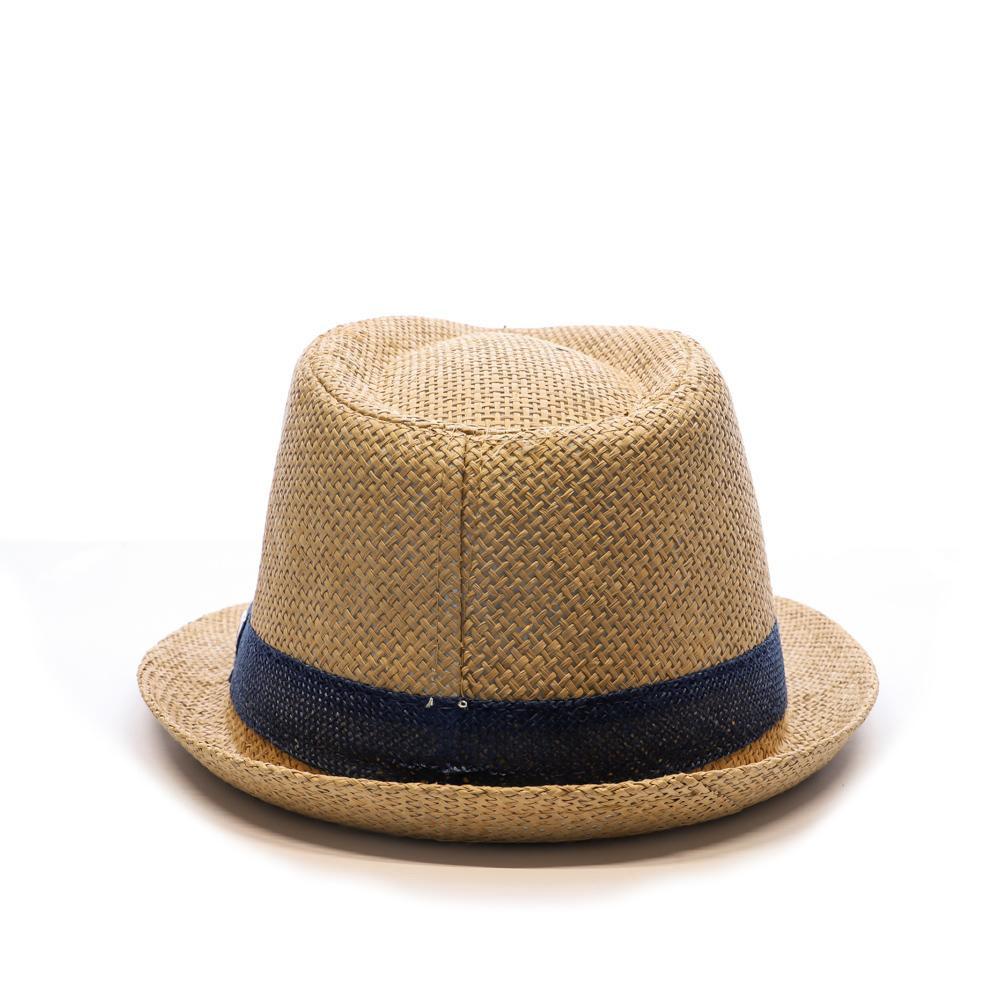 Chapeaux de Paille Beige/Marine Homme Via Lorenzo Ocean vue 3