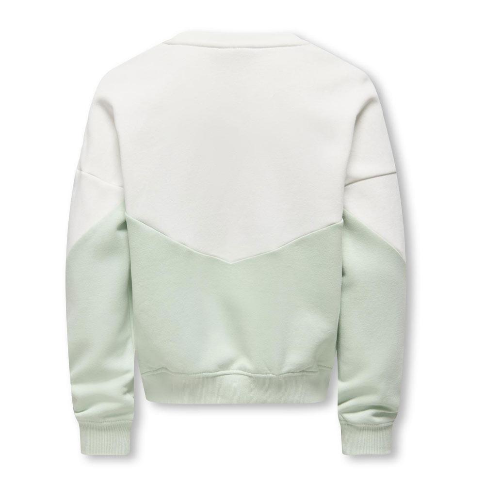 Sweat Vert/Blanc Fille Kids ONLY Kogruna vue 3