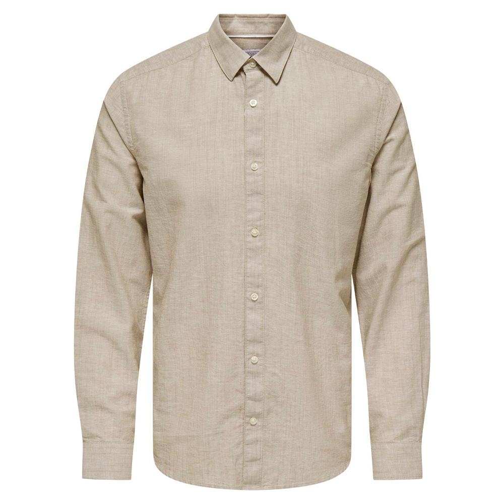 Chemise Beige Homme Only & Sons Cantley pas cher