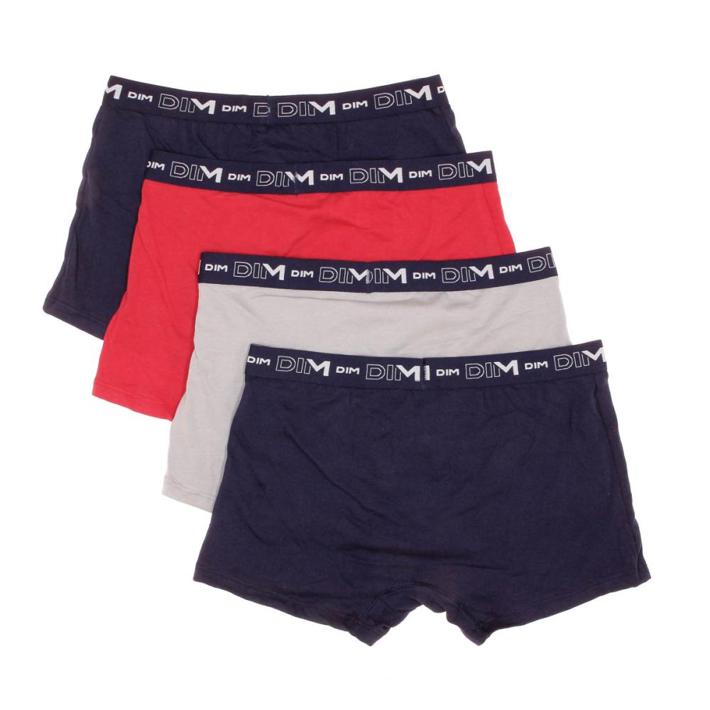 X4 Boxers Noir/Gris/Rouge Homme DIM D6596 vue 2