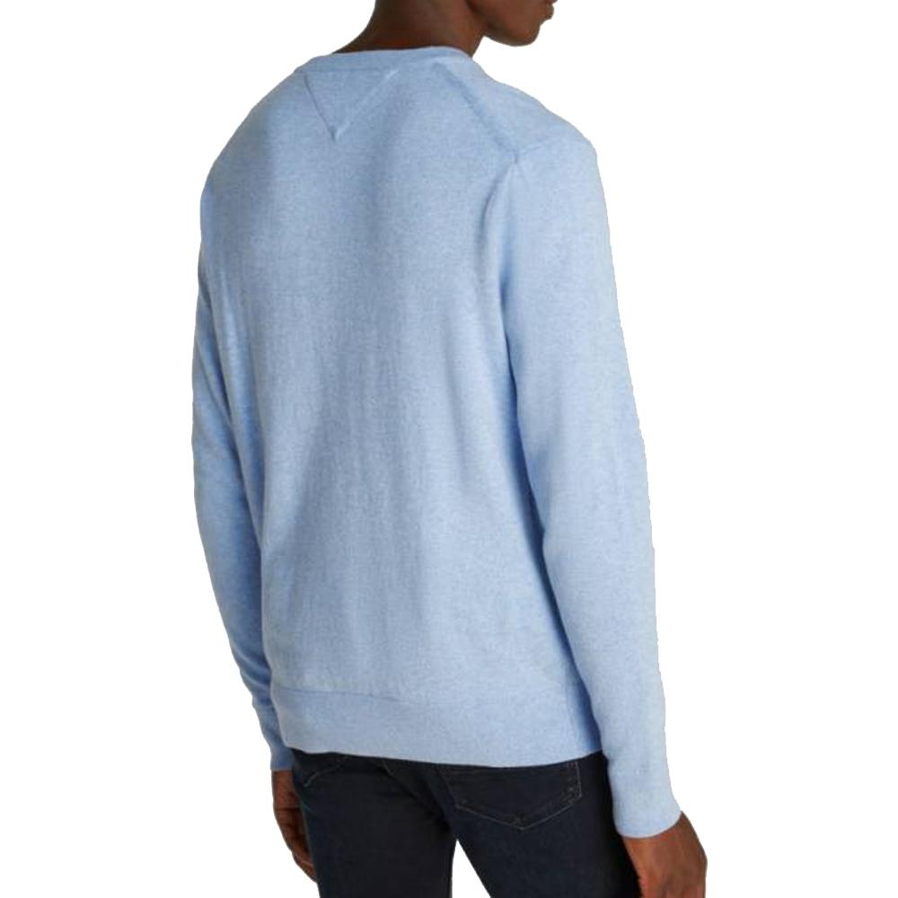 Pull Bleu Homme Tommy Hilfiger Pima MW0MW28047 vue 2