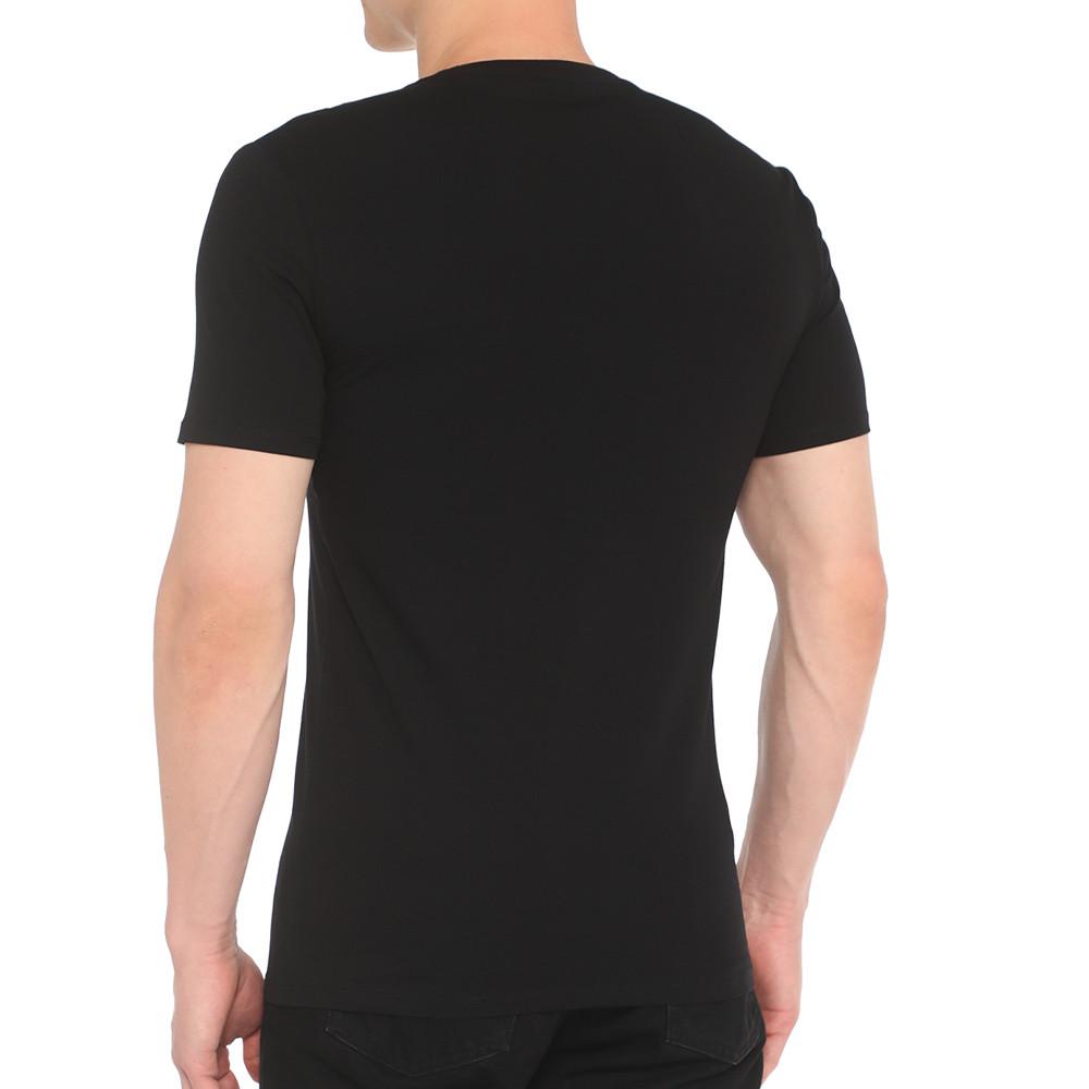 T-shirt Noir Homme Guess Core vue 2