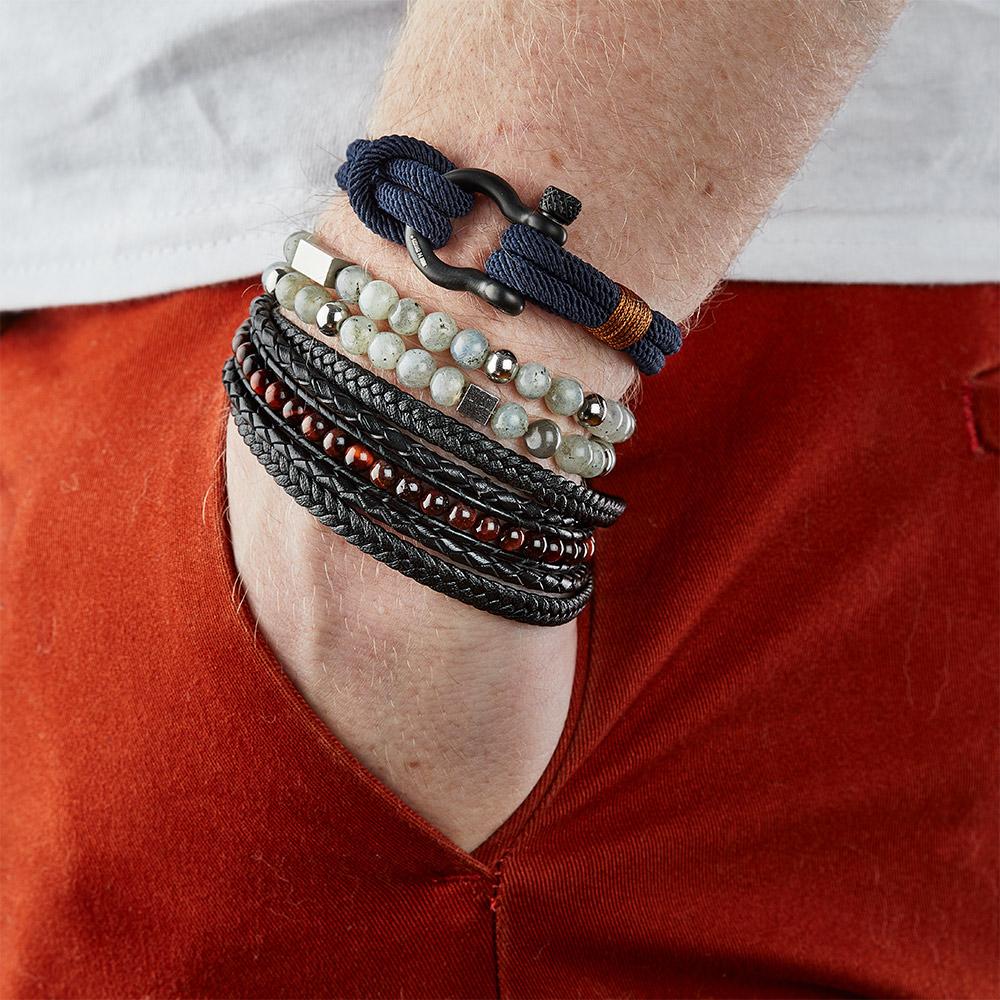 Bracelet Noir Homme Geographical Norway 315043 vue 2