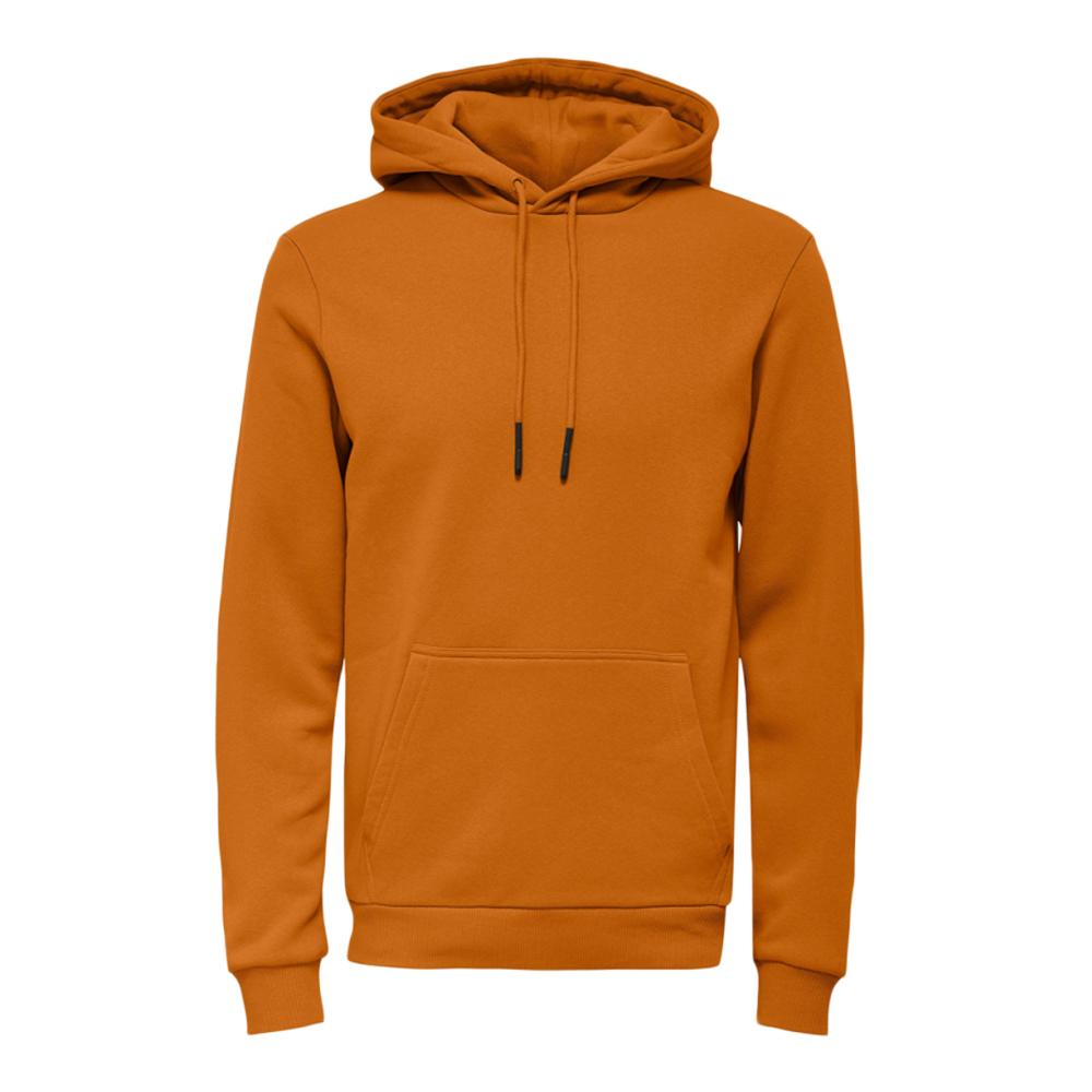 Sweat à Capuche Orange Homme Only & Sons Ceres pas cher