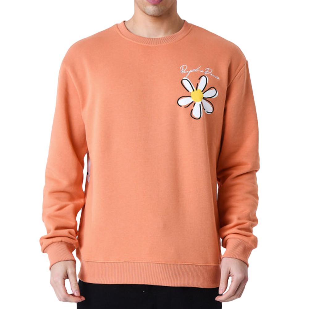 Sweat Orange Homme Project X ParisFleurs pas cher