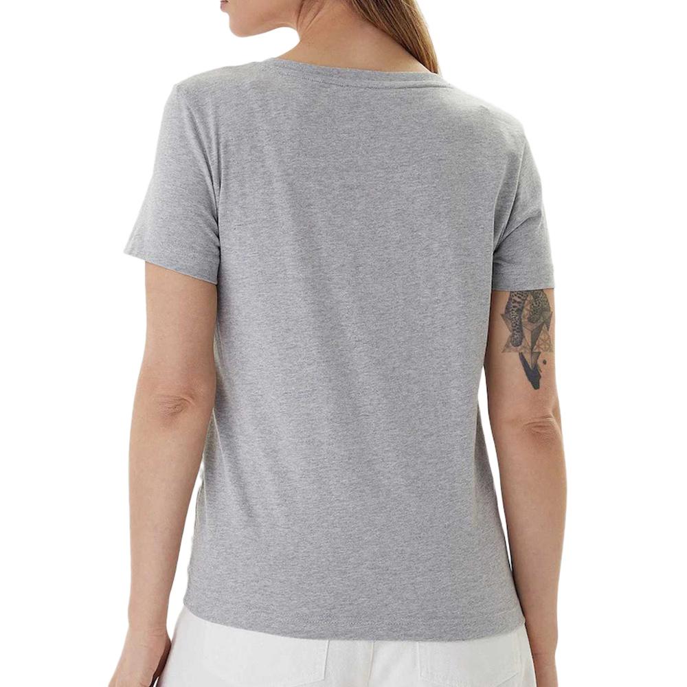 T-Shirt Gris Femme Calvin Klein Jeans Archive LV047B205G vue 2