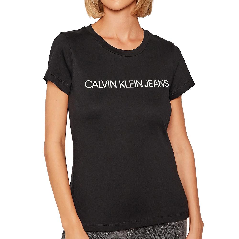Lot x2 T-shirts Noir Femme Calvin Klein Slim vue 2