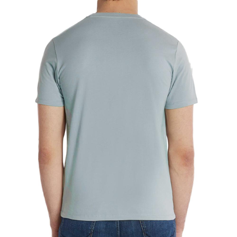T-shirt Bleu Homme Pepe jeans Castle vue 2