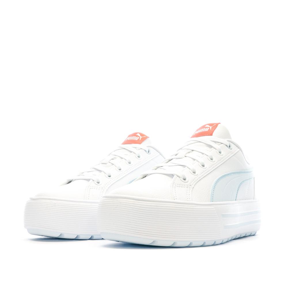 Baskets Blanc/Bleu Plateforme Femme Puma Kaia 2.0 vue 6