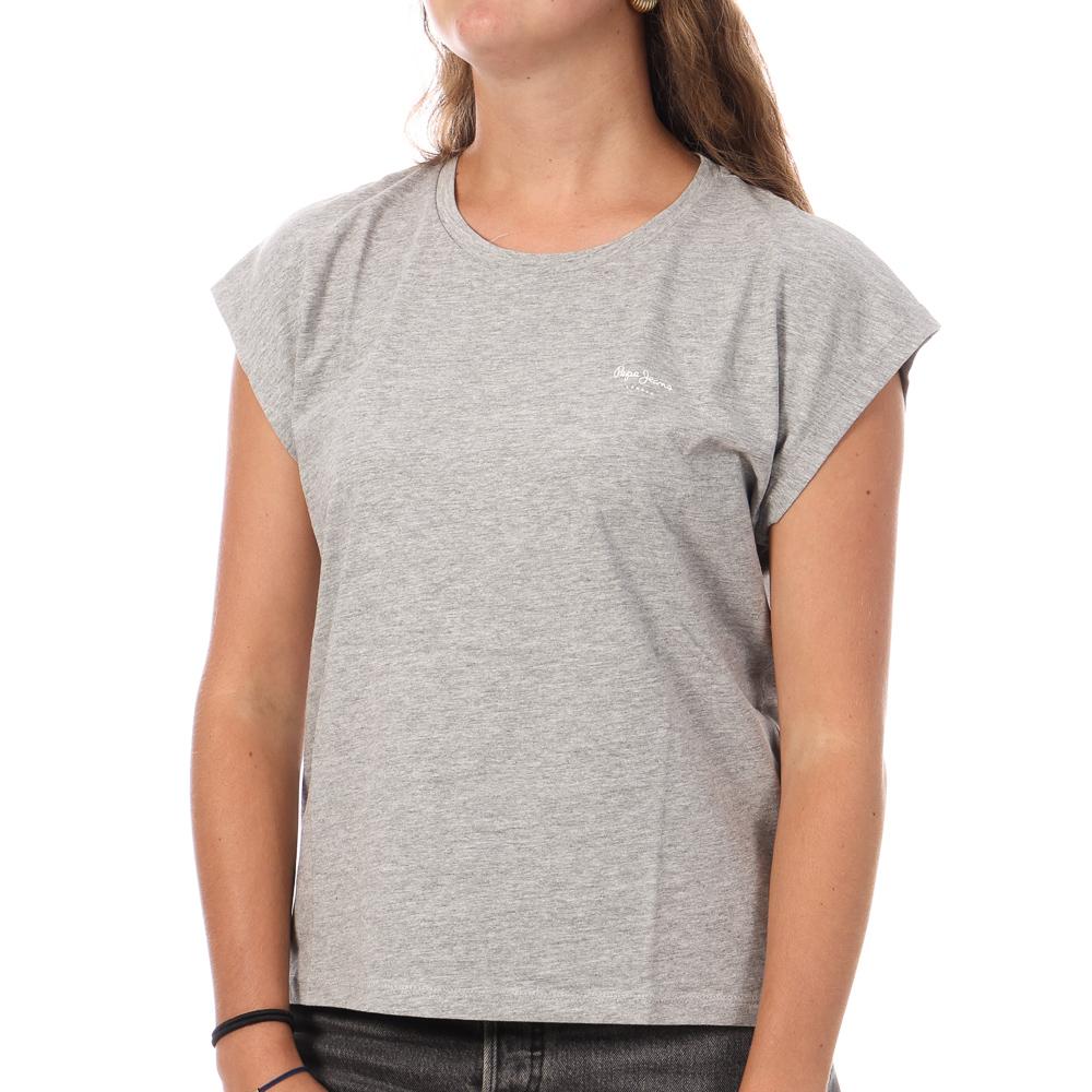 T-shirt Gris Femme Pepe jeans Bloom pas cher