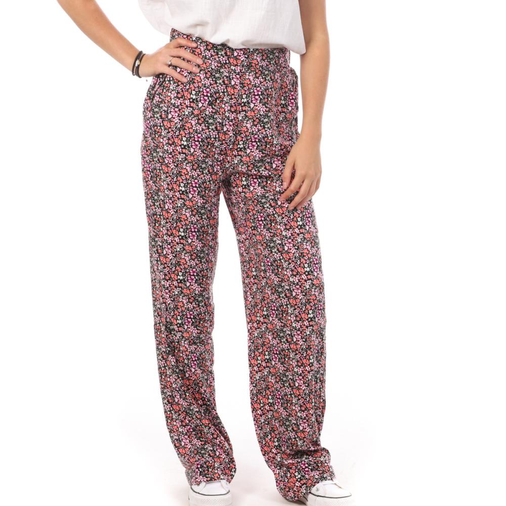 Pantalons Ample Noir/Rose Femme Vero Moda Wide pas cher