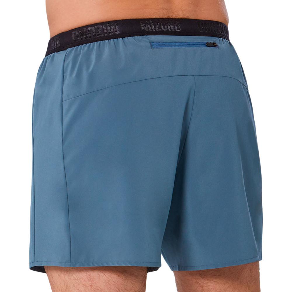 Short de Running Bleu Homme Mizuno Active Alpha vue 2