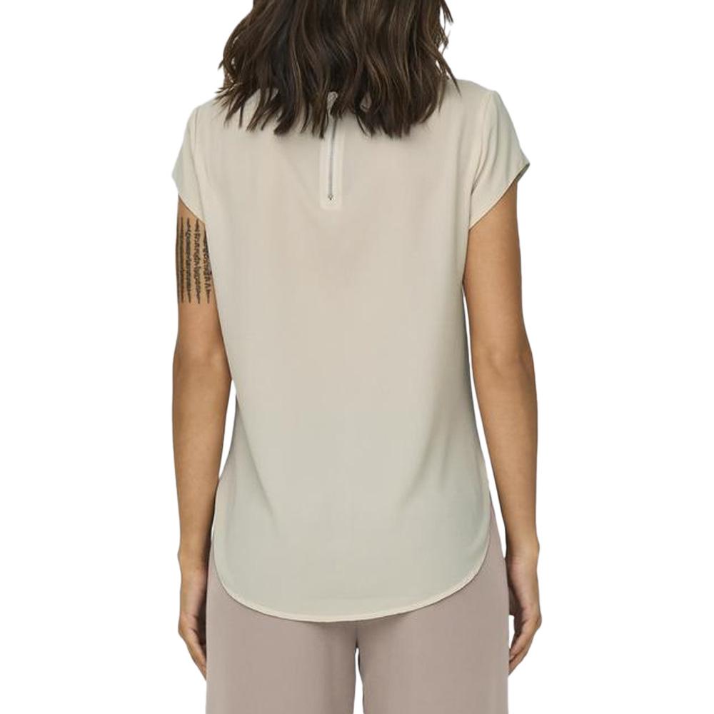Blouse Beige Femme Only Onlvic Solid vue 2