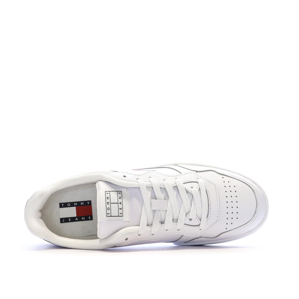 White Men's Sneakers Tommy Hilfiger Cupsole Photo of the Espace des Marques %store% store - view of %key%