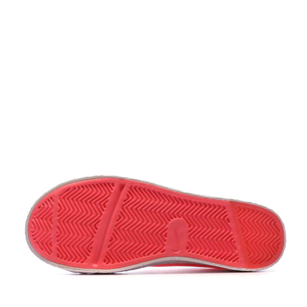 Baskets Blanche/Rose Femme Nike Blazer Low Pop vue 5