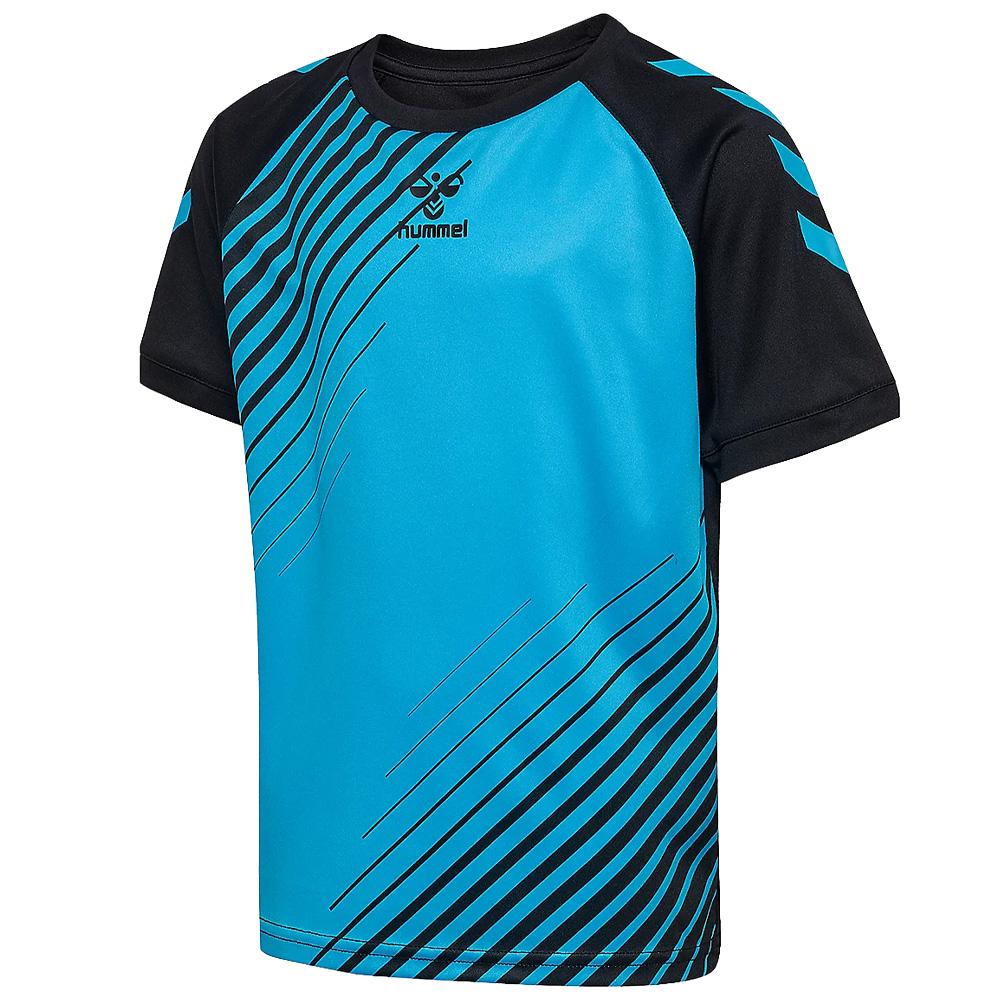 Maillots de Sport Noir/Bleu Homme Hummel Graphic Universe Jersey pas cher
