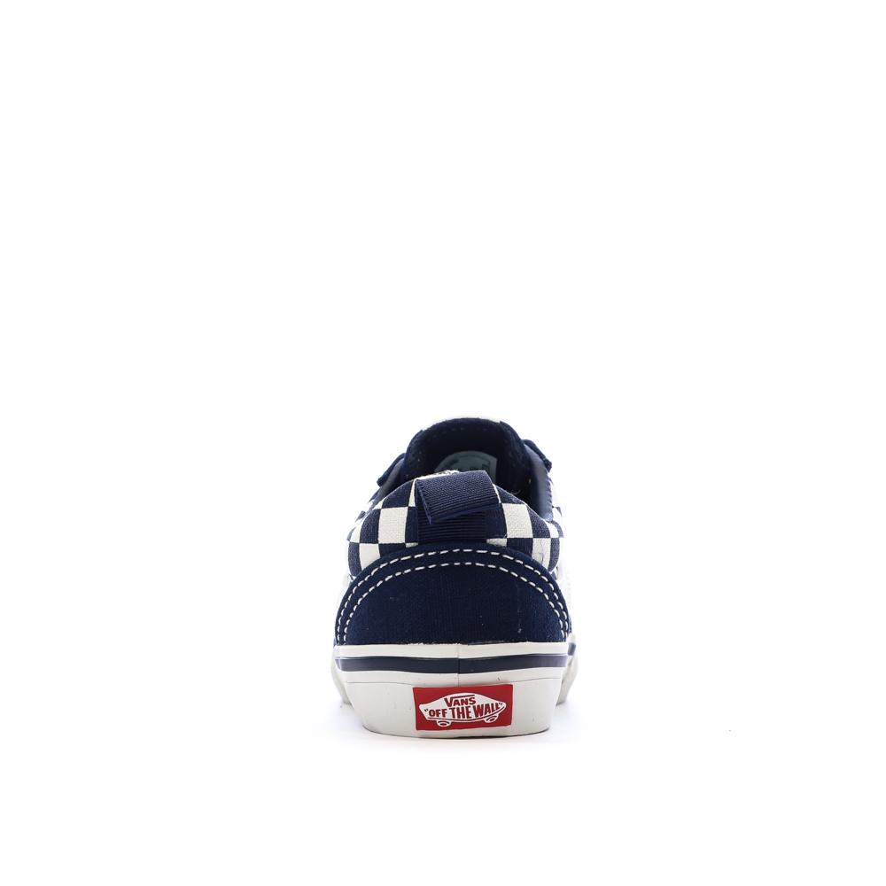 Baskets Bleu Foncé Garçon Vans Td Ward Slip-on Checkerboard vue 3