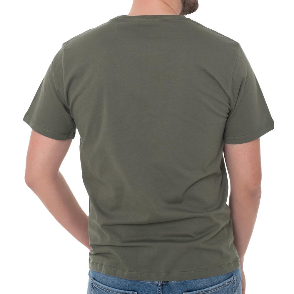 T-shirt Kaki Homme Pepe jeans Eggo SEB vue 2