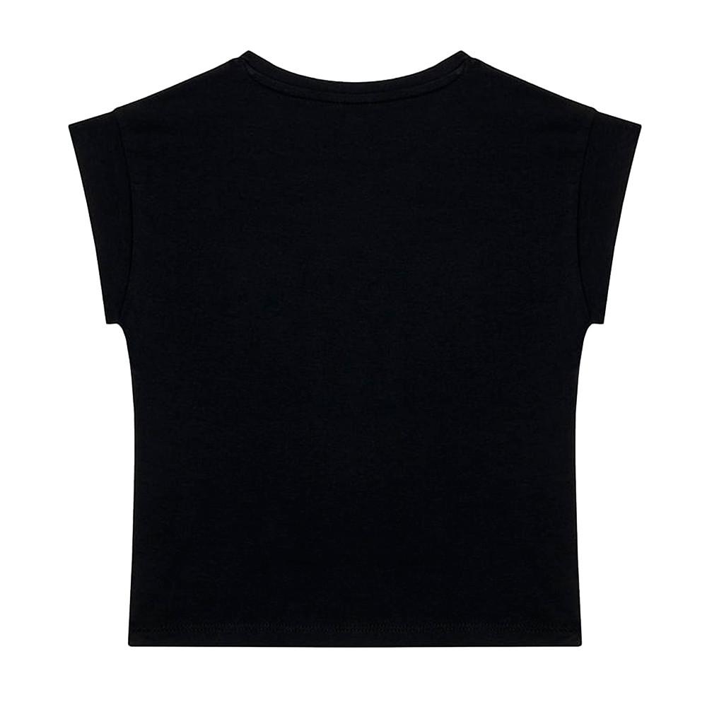 T-shirt Noir/Rose Fille Guess J1RI26 vue 2