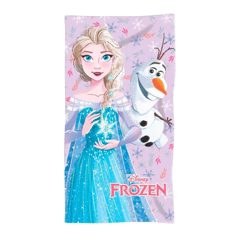 Serviette Rose/Bleu Fille Sport Zone Toalla Algodon Frozen pas cher