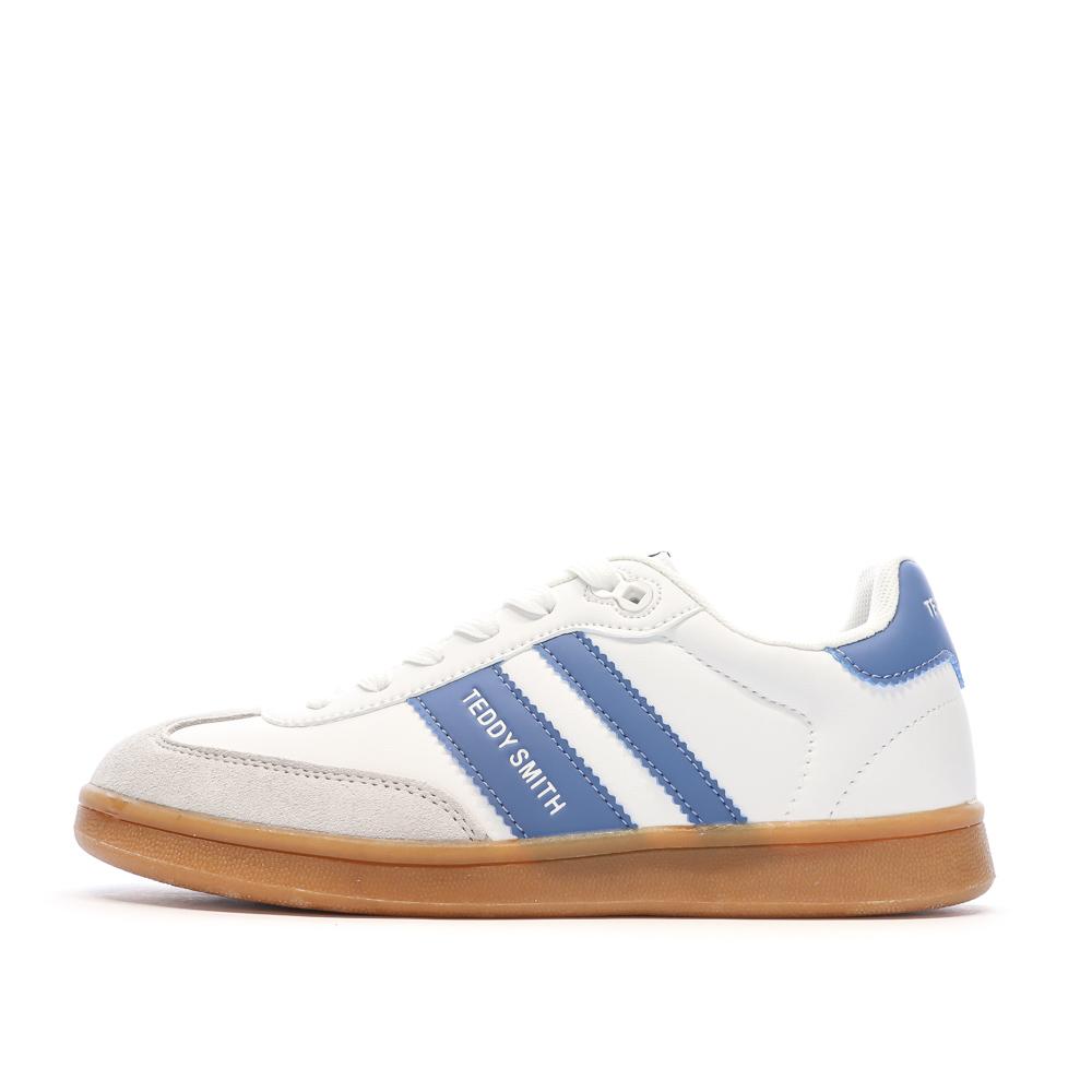 Baskets Blanches/Bleu Femme Teddy Smith 120131 pas cher