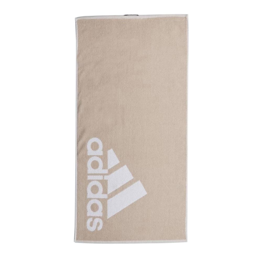 Serviette Beige/Blanc Homme Adidas Towel pas cher