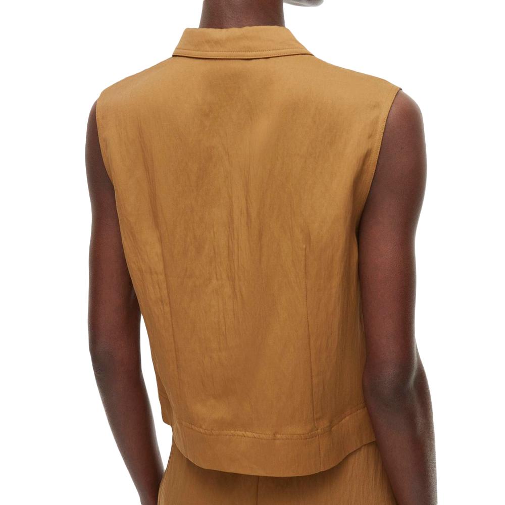 Chemise Marron Femme Rouge Edit Etienne vue 2