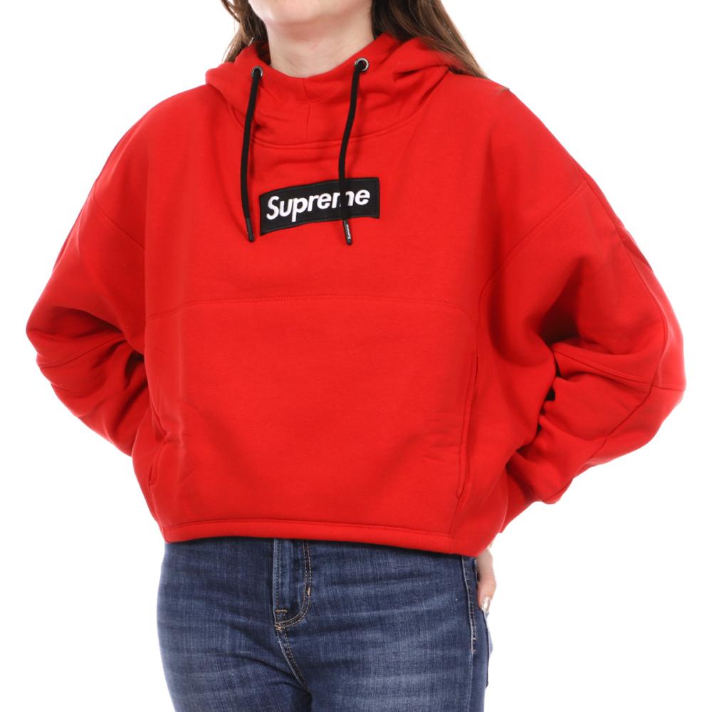 Sweat Rouge court Femme Supreme Grip Cornelia pas cher