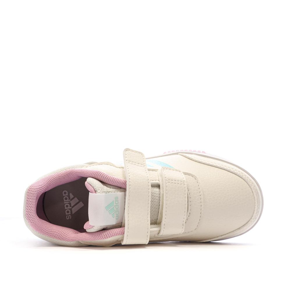 Baskets Jaunes Fille Adidas Tensaur vue 4