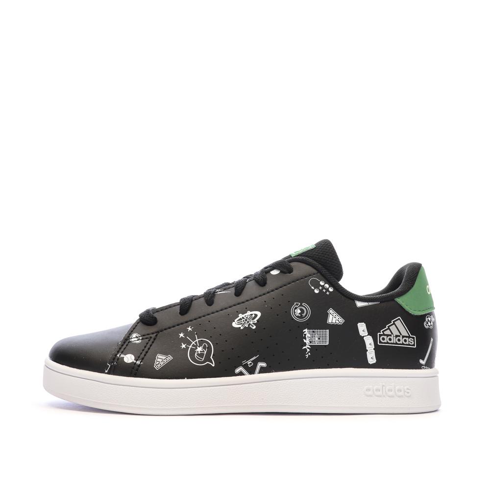 Baskets Noires Junior Adidas Advantage ID8407 pas cher