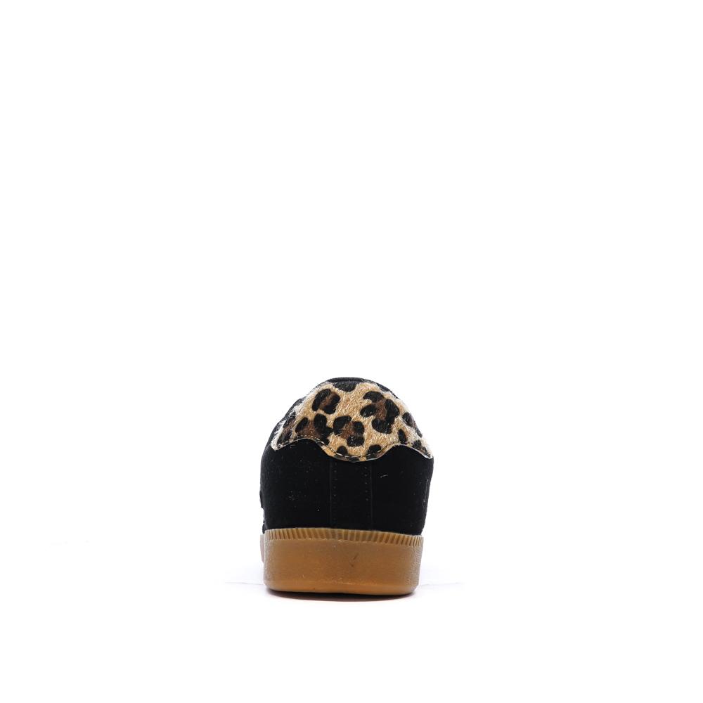 Baskets Noires/Léopard Femme Only Star vue 3