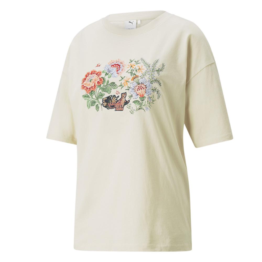 T-shirt Beige Femme Puma x Liberty pas cher