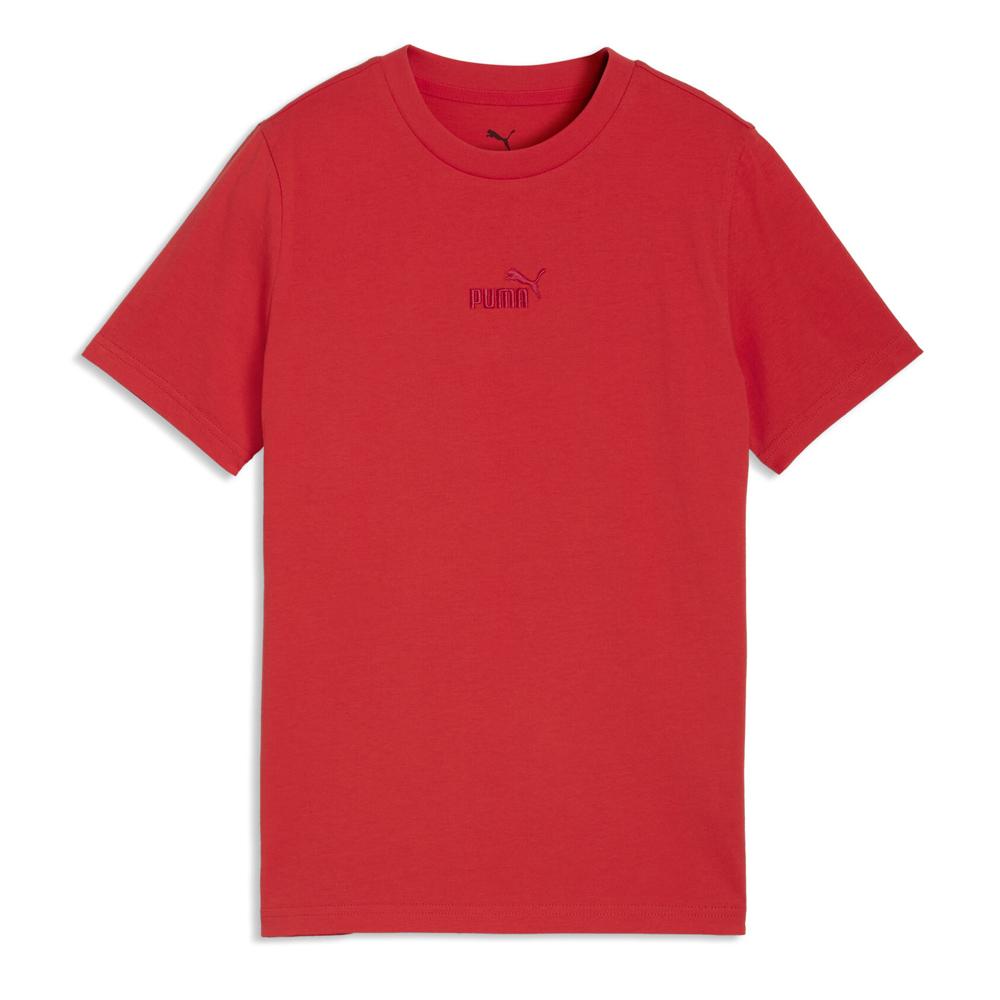 T-Shirt Rouge Garçon Puma Small pas cher