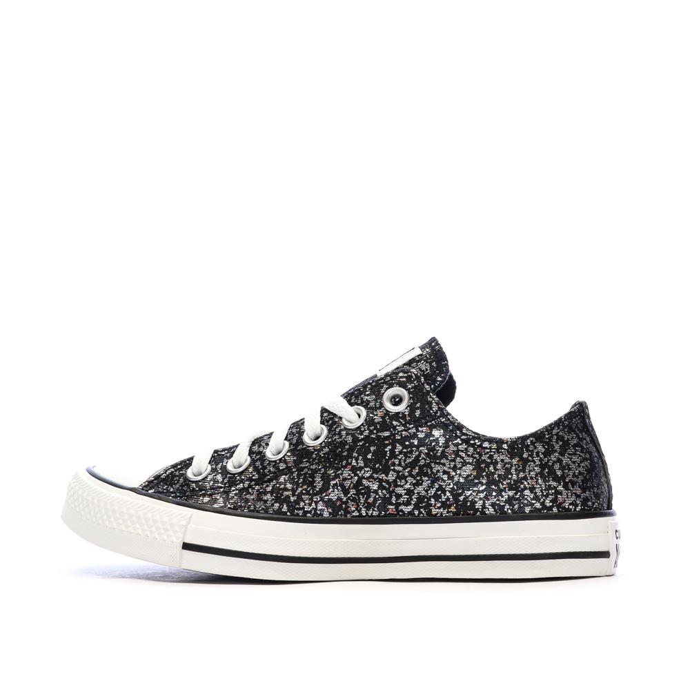 Baskets Noir/Argent Homme Converse Chuck Taylor All Star Glitter pas cher