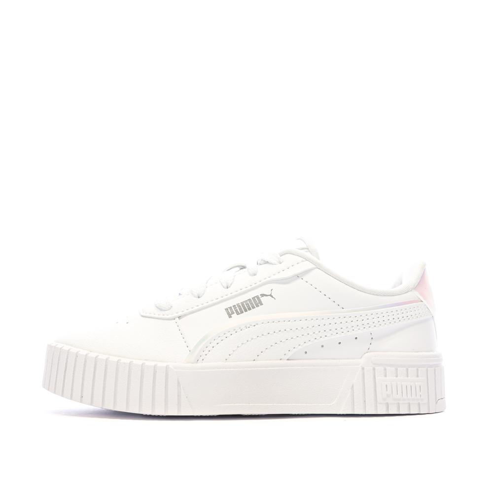 Baskets Blanches Fille Puma Carina 2.0 Holo pas cher