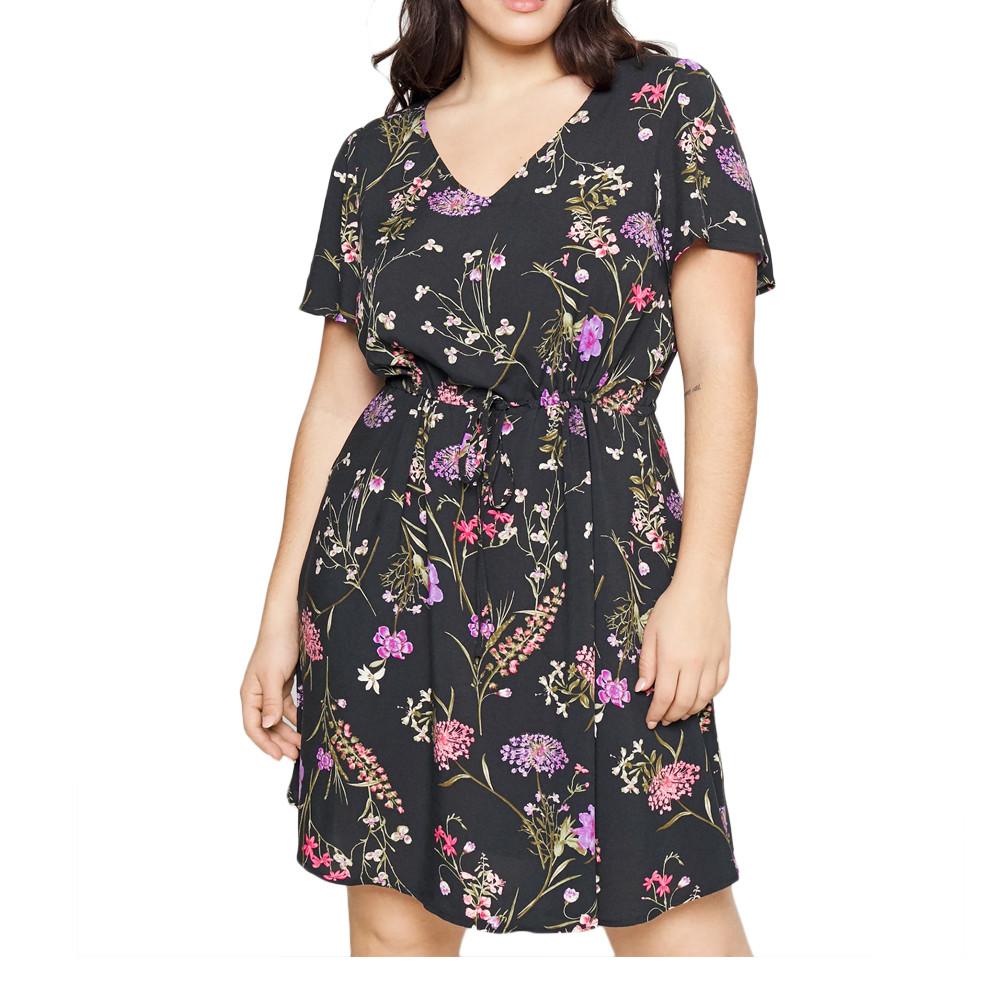 Robe Noire à Motifs Femme Vero Moda Easy pas cher