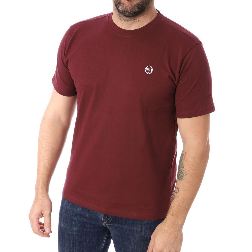 T-shirt Bordeaux Homme Sergio Tacchini Iconic pas cher